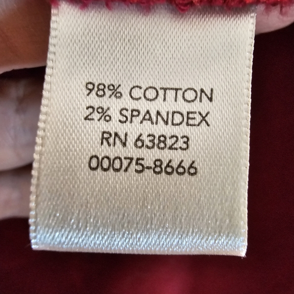 [Christopher & Banks]Red Raspberry Zip Up Ruffle Collar Cotton Blend Vest Large - Picture 4 of 10